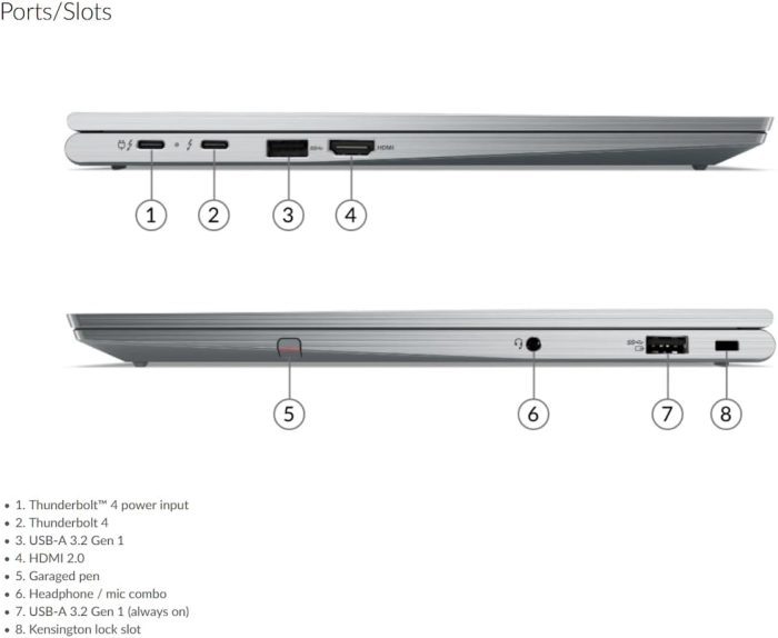 Lenovo X1 Yoga Gen 4, 2-in-1 Laptop, Intel Core I5-8265U, 16GB RAM, 256 SSD, 14IN FHD, Touchscreen, ThinkPad Pen, Windows 11 Pro (Renewed) - Image 5
